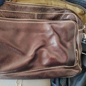 Bosca leather briefcase bag